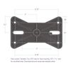 OnStage EB9760 Exterior Speaker Mounting Bracket,Black