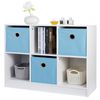 6-Cube Cubby Storage Organizer Counter Cabinet Top Bookcase Stackable Shelf
