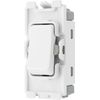 BG RPCDW12C Evolve Grid White 20A 20AX 2 Way 1 Pole Centre-Off Switch Module