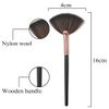 4pcs Fan Loose Powder Blush Highlight Shadow Soft Brushes Pro Makeup Tools Set