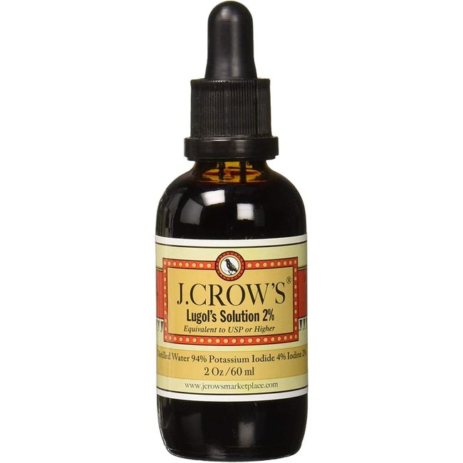 J.CROW'S® Lugol's Solution of Iodine 2% 2oz