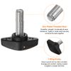 sourcing map 10pcs Tee Wing Knobs Thumb Screws M8 x 20mm Standard Male Thread Plastic T Knobs Handles Hand Clamping Knobs Grip Thumbscrew, Black