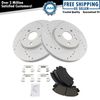 Front Ceramic Brake Pad & Performance Rotor Set for Chevy Camaro V6 3.6L