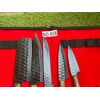 Hand forged Carbon Coated Sharp Professional Kitchen 5PC Cutlery Chef Knife Set