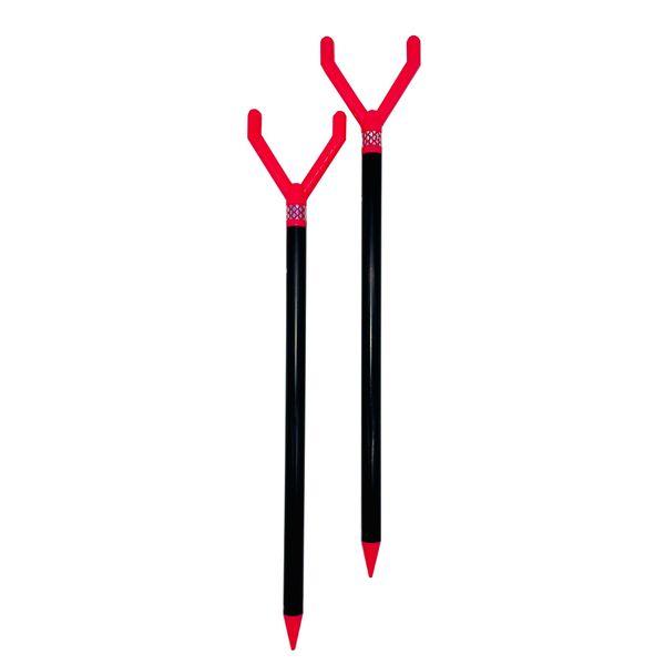 Fishin Stix 30" Extendable Trident Rod Holder 2 Pack, Pink
