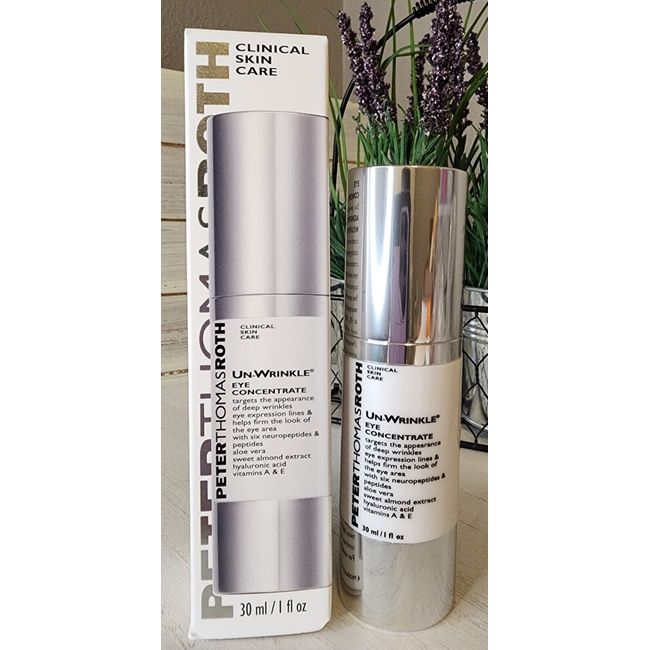 New PETER THOMAS ROTH Un-Wrinkle Eye Concentrate 30ml/1oz. MRP $200 (Super-Size)