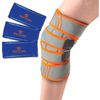Knee Reusable Gel Ice Compression Wrap, Cold and Hot Adjustable
