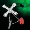 Sheens 10pcs Universal Intersect Key Multifunctional 4 Way Intersect Key Wrenches for Electrical Cupboard Box Water Meter Valve