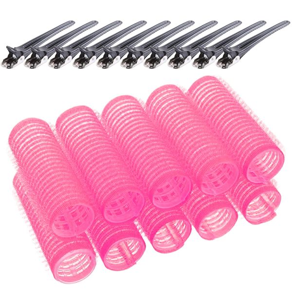 Small Size Hair Rollers Curlers Self Grip Holding Rollers Hairdressing Curlers Hair Design Sticky Cling Style For DIY Or Hair Salon (Gripping Sticky Rollers 20mm 7/8”) (10pack)