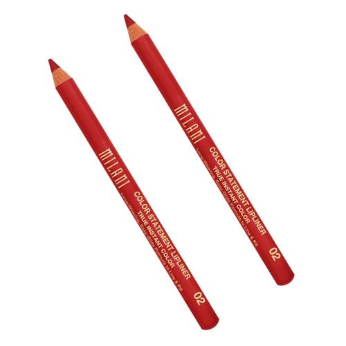 Pack of 2 Milani Color Statement Lipliner, True Red 02