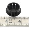 Round Plastic Hole Plug to fit 1" Opening - Slightly Domed Textured Surface … (12)