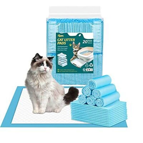 Cat Litter Mat 17.7’’ x 13’’, Refills for Cat Litter Box, Cat Liner Pads for