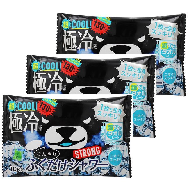 Tokiwa Shokai [Bulk Purchase] Cool Fluffing Shower Strong Mint, Pack of 10 x 3 Packs