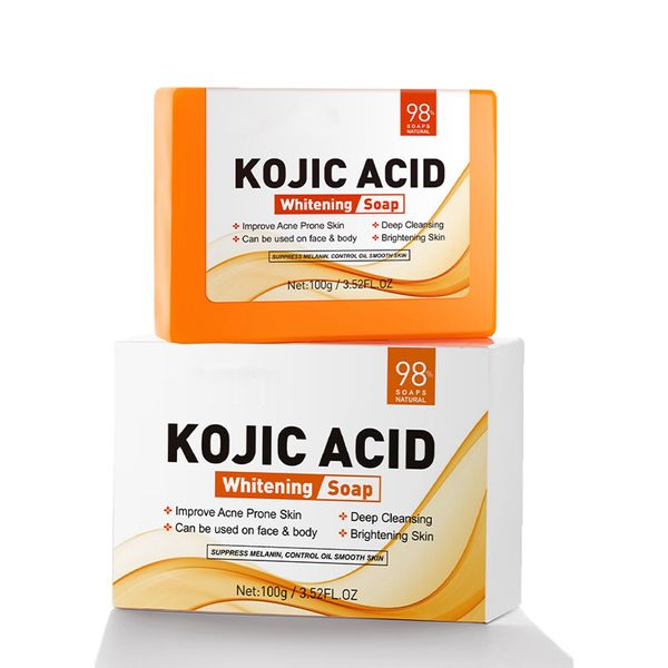 Skin Brightening Soap - Kojic Acid Soap for Dark Spots - Face Cleanser Soap - Dark Spot Remover Soap Bar - Clean Skin Oil Antioxidant Moisture - Skincare Beauty Product for All Type Skin