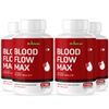 Blood Flow Max- Blood Support- 4 Bottles- 240 Capsules