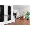 Sevko Patio Door Lock with Protection Inserts, Prevents Scratches, Easy Install, Extra Security, White
