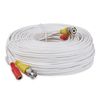 SSL BNC Video Power Cable For CCTV Camera DVR Security System (20M, White)