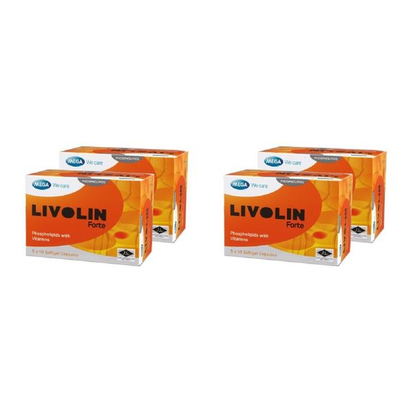 4 x Livolin Forte Liver Cleanse Detox 50 Capsules FREE DHL Express Shipping