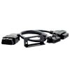 Underdash Mount OBD II Splitter Extension Y Cable J1962 for GPS Tracking Devices