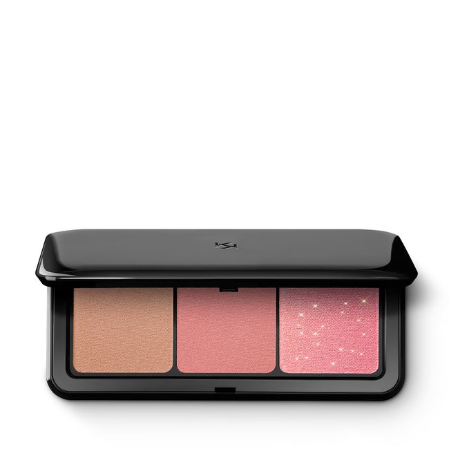 KIKO Milano Multi Finish Trio Blush & Bronzer Palette 02 | Face Palette With 1 Bronzer And 2 Blushes In Matte And Metallic Finishes