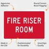 SmartSign "Fire Riser Room" Label | 7" x 10" Laminated Vinyl