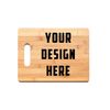 Custom Personalized 12"x9" Bamboo Cutting Board With Handle (Your Logo Here)