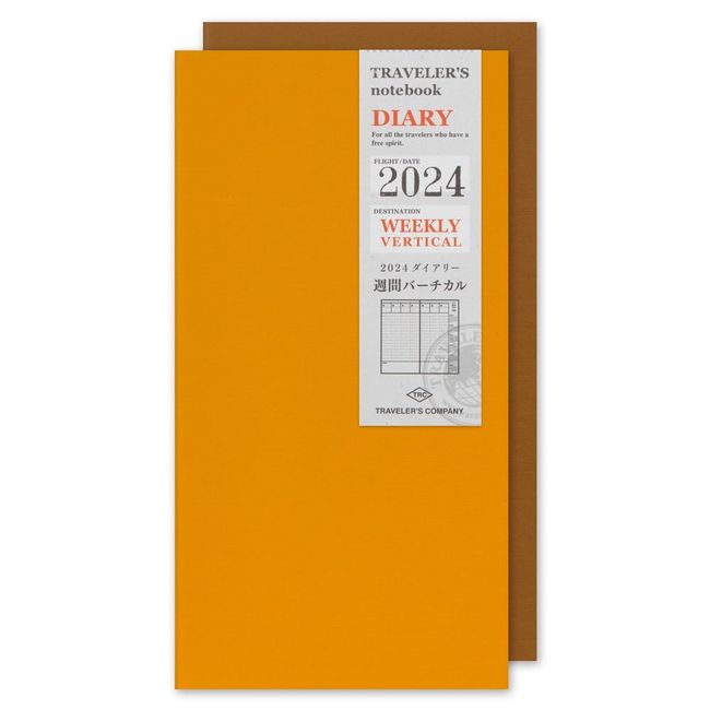 Traveler's Notebook, Refill, 2024, A5 Slim Vertical, 14474006 (Begins January 2024)