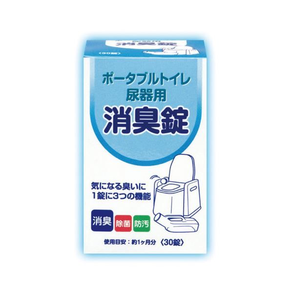 7x points + shopping points up (Set) Asai Shoji Portable toilet/urinal deodorizing tablets 30 tablets (x10 sets)