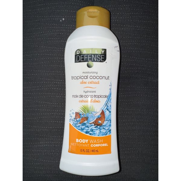 15 oz DAILY DEFENSE Moisturizing Tropical Coconut Body Wash