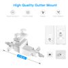 HOLACA 2-in-1 Universal Gutter Mount Camera Mount Compatible with Spotlight Camera Plus/Pro, Stick Up Cam/Pro, Ring Solar Panel, White