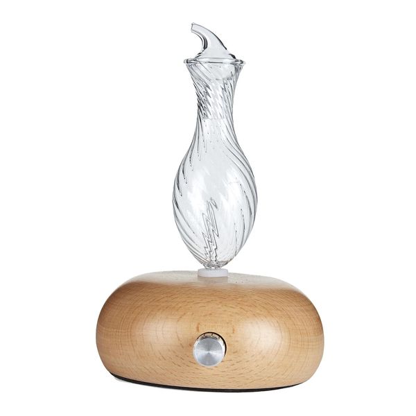 MYADDICTION Waterless Nebulizing Essential Oil Diffuser Wood Grain Nebulizer C