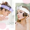Fmeida Spa Headband and Wristband Set,Light Blue, 3 Pack,Spa Night Essentials