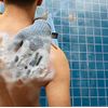 Al Hoor Exfoliating Bath/Shower Gloves - Deep Dry Dead Skin Exfoliator (2 Pairs - Blue Pink Gloves)