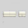 230V IP54 5W LED Security Amenity Bulkhead Black Base with Opal Diffuser Cool White 4000K