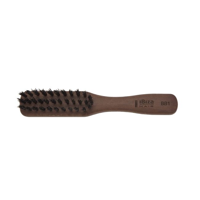 Ibiza Hair Professional Specality Boar Hair Brush (Clutch) Hybrid Boar Hair/Nylon Bristles Engineered to Tame Fly Aways Or Brush Through Hair Set by Rollers, Detangle Hair with Shiny Results