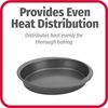 GoodCook Everyday Nonstick Steel Round Cake Pan, 9", Gray