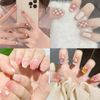 8 sheets 112 stickers gel nails, just stick, nail seal, hand stick, gel nails, 3D three-dimensional feel, hardened gel nail stickers, long lasting home nail stickers, no smell, nail design, fall and winter, hand gel nails, just stick it, nail art, gel nai