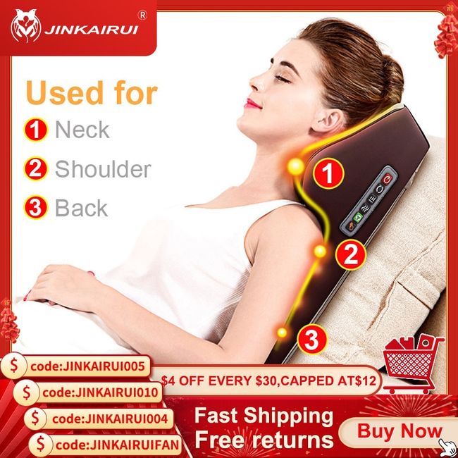 Sisk Powerful Waterproof Handheld Electric Neck & Back Massager