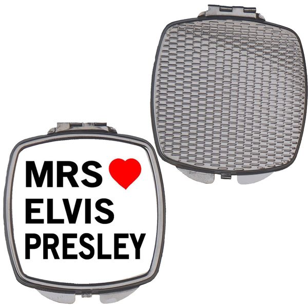 Mrs Elvis Presley Ladies Compact Makeup Mirror Gift