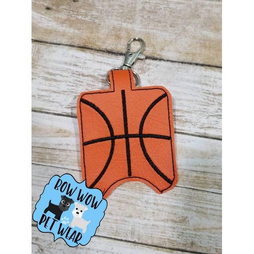 Sports Hand Sanitizer Holder Case Key Fob, Tennis, Basketball, Volleyball, Football, Soccer, Karate, Baseball, or Softball