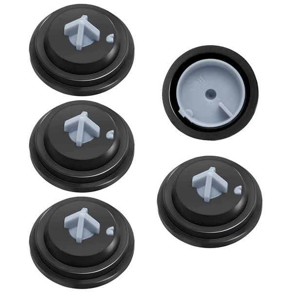 Neikafan 5 Pcs Spare Rubber Ball Valve Washer Float Valve Diaphragm Washer Cistern Float Valve for Siamp Diaphragms,Fill Valves Ballvalve Washer 27 * 21MM Black