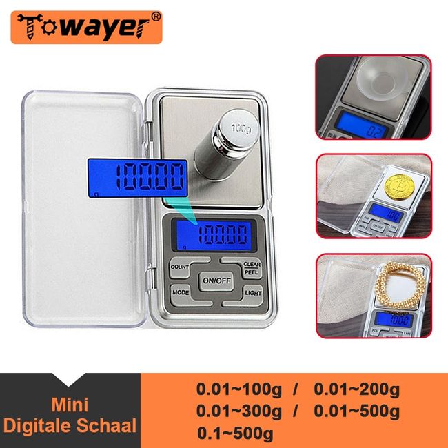 1pc High-precision Jewelry Scale Mini Electronic Pocket Scale, Portable Kitchen  Scale, Accurate Food Scale For Household Use