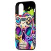 iPhone 14 Pro Video Game Control All The Things Skull Paint Splatter Drip Smartphone Case