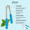 DrTung’s Stainless Tongue Scraper - Tongue Cleaner for Adults, Kids, Helps Freshens Breath, Easy to Use Comfort Grip Handle, Comes with Fabric Travel Pouch - Stainless Steel Tongue Scrapers, (1 Count)