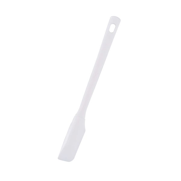 TAKAGI Silicone Spatula, White, Small, For Making Snacks, Stir-fry and Heating Cooking, Heat Resistant Temperature: 442°F (210°C), Dishwasher Safe, Scratch Resistant Silicone, Rubber Spatula, Made in