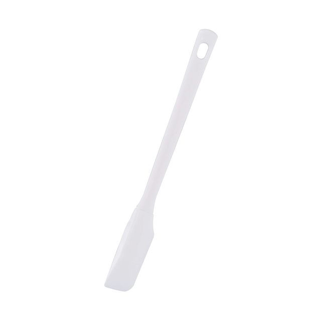 TAKAGI Silicone Spatula, White, Small, For Making Snacks, Stir-fry and Heating Cooking, Heat Resistant Temperature: 442°F (210°C), Dishwasher Safe, Scratch Resistant Silicone, Rubber Spatula, Made in