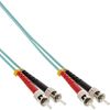 InLine® 81555O LWL Duplex Cable ST/ST 50/125 µm OM3/0.5 m