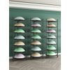 Half Gym Ball Display Rack Organizer Storage Box Yoga Pilates Physical Education Classroom Stand, Gold 4th Floor