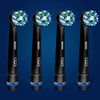 Oral-B Crossaction Electric Toothbrush Replacement Brush Head Refills, Black , 4 Count (Pack of 1)