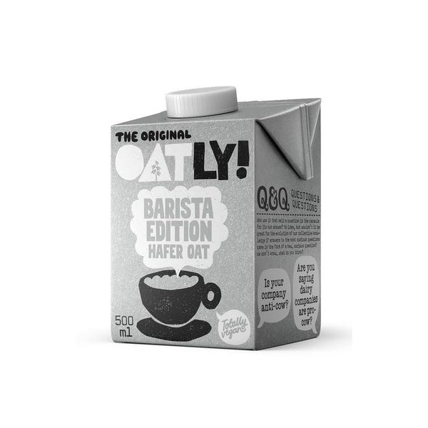 Oatly Barista Edition Oat Milk - Gluten Free, Dairy Free, Non GMO, Vegan, 32 oz (Pack of 6)